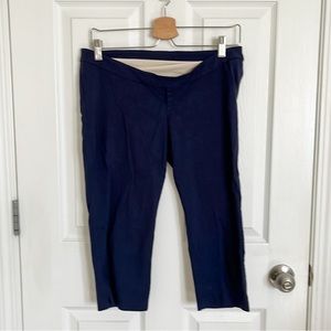 Maternity Capri Dress Pants | Navy | Small | Stork & Babe